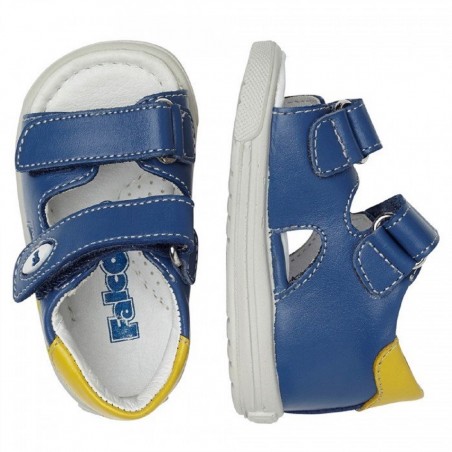 Falcotto Etesian sandalo blu punta aperta da bambino