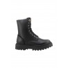Stivaletti Anfibi Alviero Martini 1^ Classe in Similpelle Nera con Dettagli Geo Classic