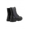 Stivaletti Anfibi Alviero Martini 1^ Classe in Similpelle Nera con Dettagli Geo Classic