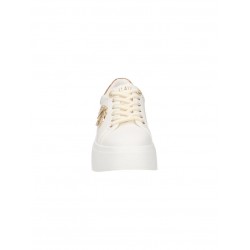 Sneakers Alviero Martini 1ª Classe Donna Bianco Platform con Logo Gioiello e Dettagli Geo Classic
