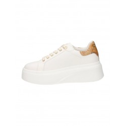 Sneakers Alviero Martini 1ª Classe Donna Bianco Platform con Logo Gioiello e Dettagli Geo Classic