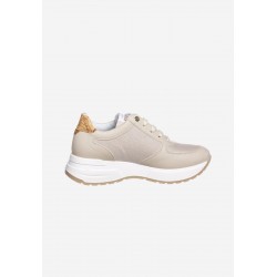 Alviero Martini scarpe da donna sneakers beige crema vera pelle Prima 1a Classe bambina