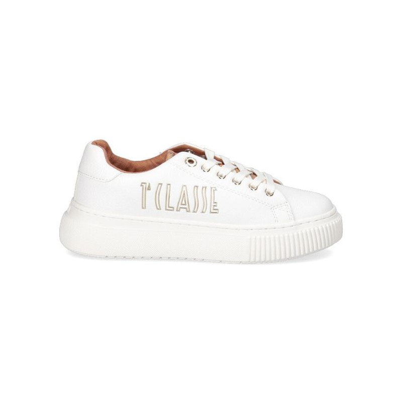 ALVIERO MARTINI Sneaker donna junior bambina bianca 1a Classe bianco pelle liscia