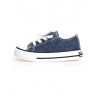 Naturino sneakers scarpe da bambino in pelle e tessuto blu canvas lacci