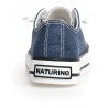 Naturino sneakers scarpe da bambino in pelle e tessuto blu canvas lacci