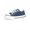 Naturino sneakers scarpe da bambino in pelle e tessuto blu canvas lacci