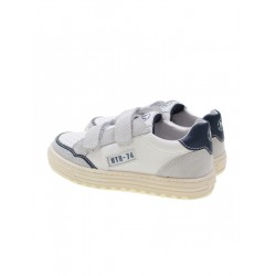 Naturino sneakers scarpe da bambino in pelle strappi bianco blu Ariton Vl