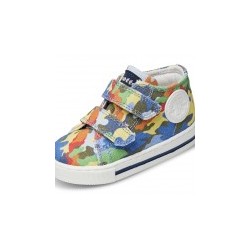 FALCOTTO MICHAEL CANVAS AZURE MULTI SNEAKER da BAMBINO con strappi multicolore scarpe