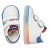 FALCOTTO SALAZAR VL Sneakers da bambino in pelle con stampa stella Bianco-Verde