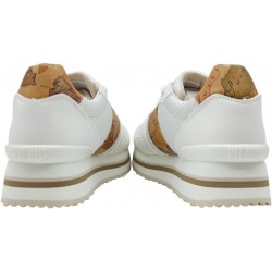ALVIERO MARTINI Sneaker donna bianca geo beige Sneakers bambina platform