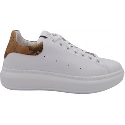 Alviero Martini Prima Classe Sneakers Bianche da Uomo vera pelle made in Italy bianco scarpe