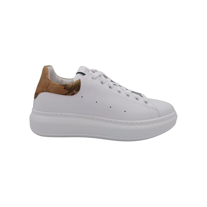 Alviero Martini Prima Classe Sneakers Bianche da Uomo vera pelle made in Italy bianco scarpe